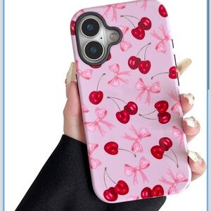 Cherry Pattern Pink Phone Case